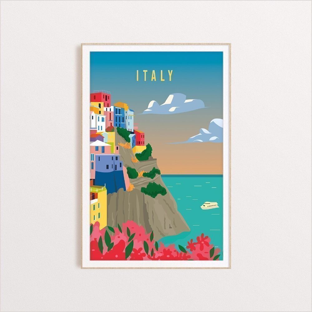 Colorful Italy Print 